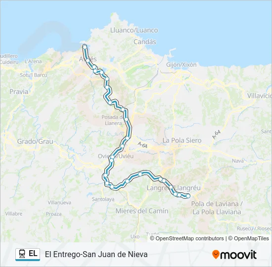 EL Train Line Map