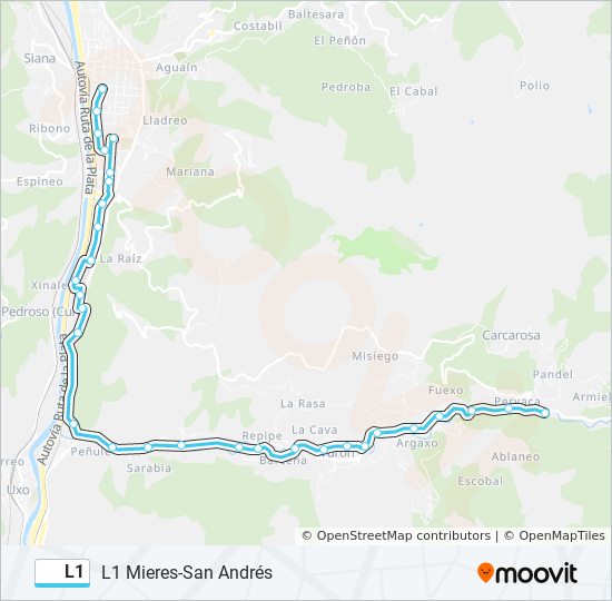 L1 bus Line Map