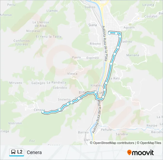 L2 Bus Line Map