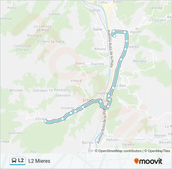 L2 Bus Line Map