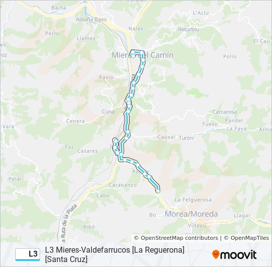 L3 bus Mapa de línia