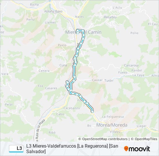 L3 bus Mapa de línia