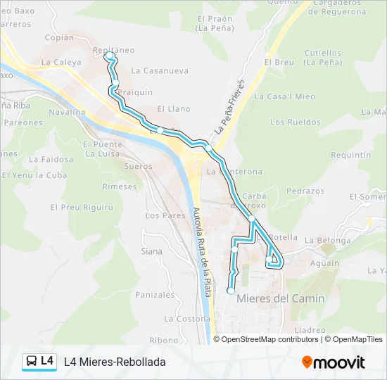 L4 Bus Line Map
