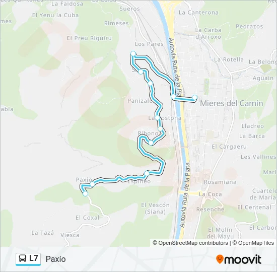 L7 Bus Line Map