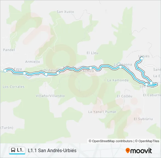 L1. Bus Line Map