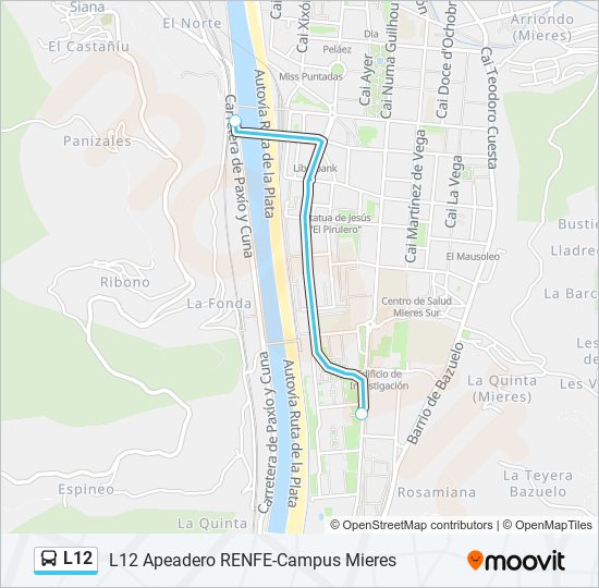 L12 bus Line Map