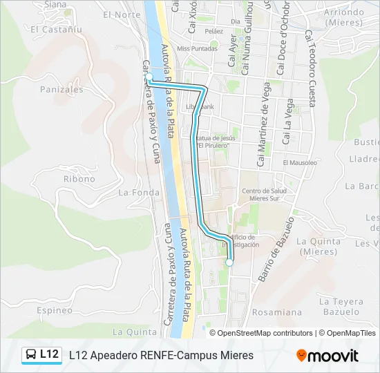 L12 Bus Line Map