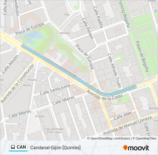 Mapa de CAN de autobús
