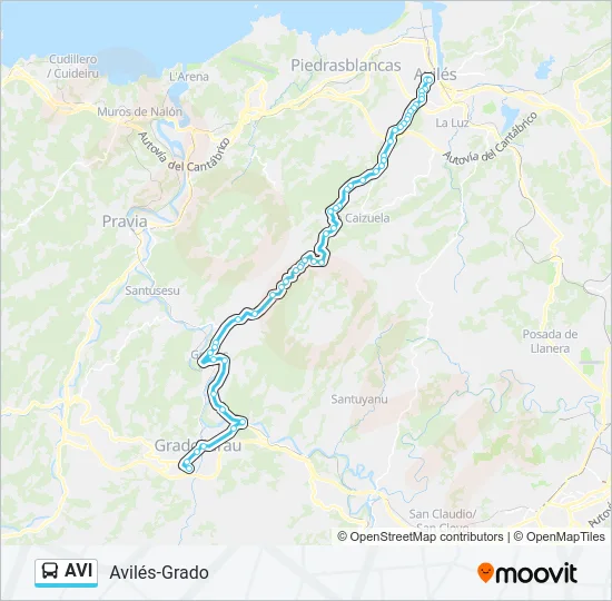 AVI Bus Line Map