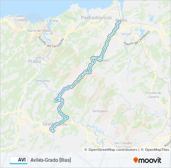 AVI bus Line Map