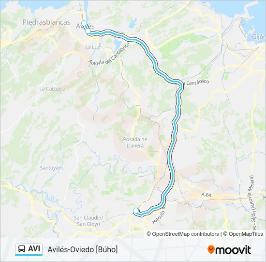 AVI Bus Line Map