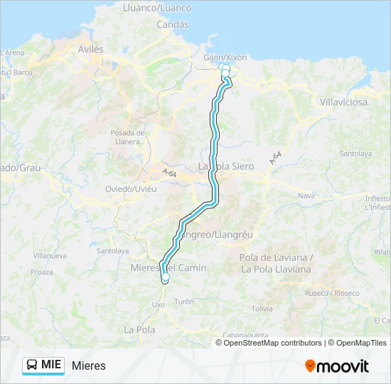 MIE Bus Line Map