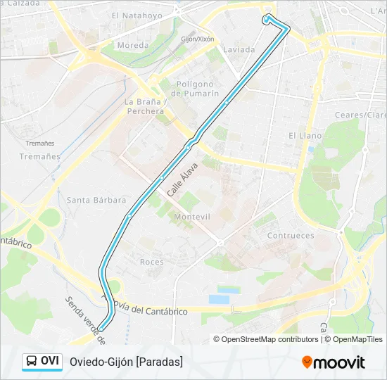 OVI Bus Line Map