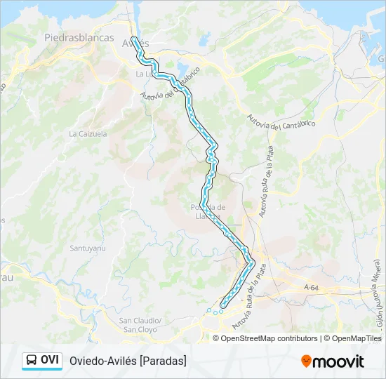 OVI Bus Line Map