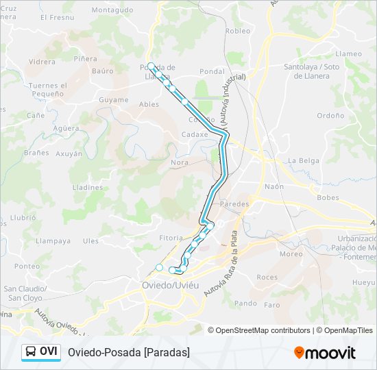 OVI bus Mapa de línia