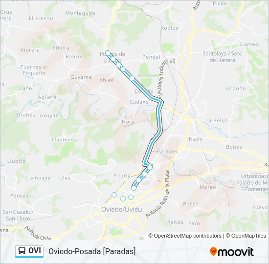 OVI Bus Line Map