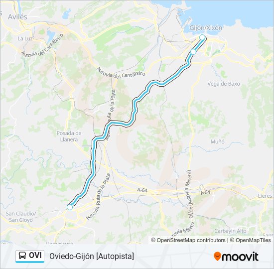 OVI bus Line Map