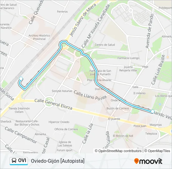 OVI Bus Line Map