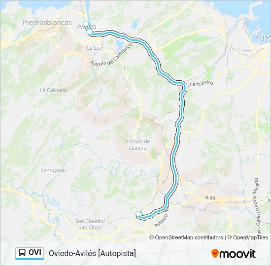 OVI Bus Line Map