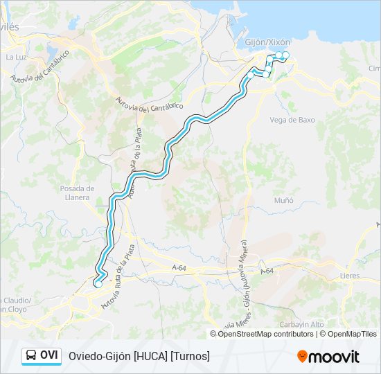 OVI bus Line Map