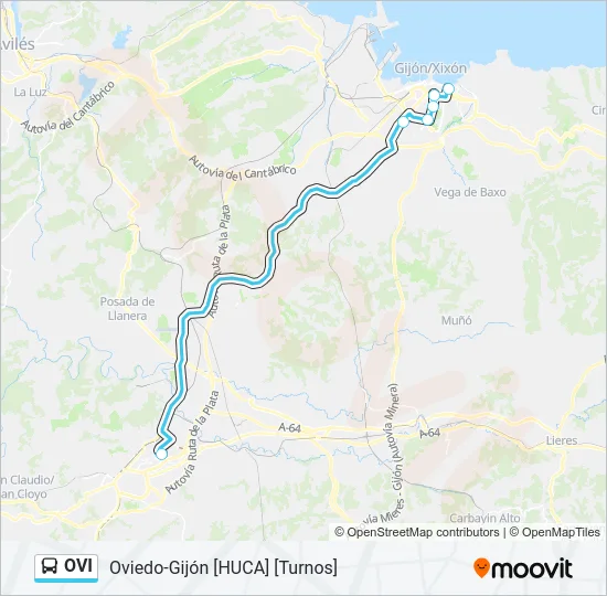 OVI Bus Line Map