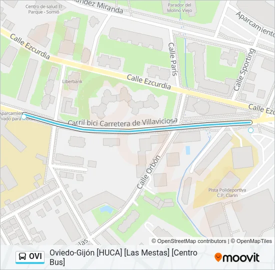 OVI Bus Line Map