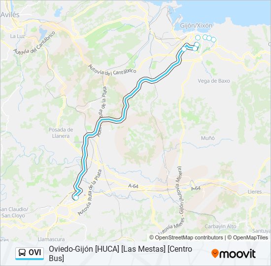 OVI bus Mapa de línia