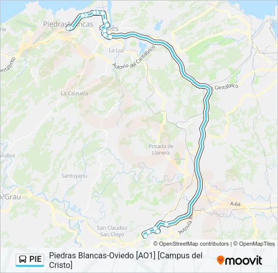 PIE Bus Line Map