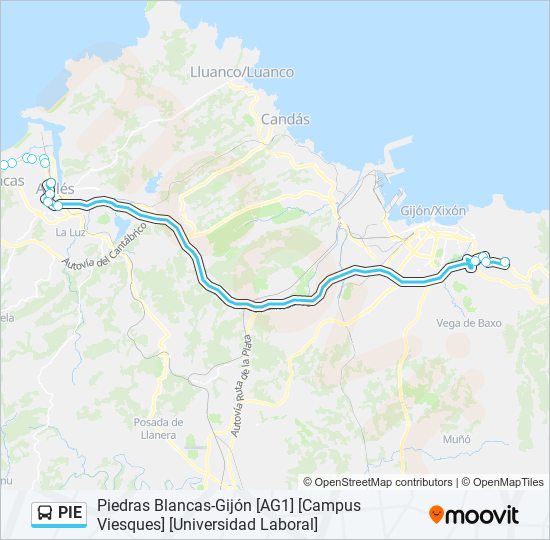 PIE bus Line Map