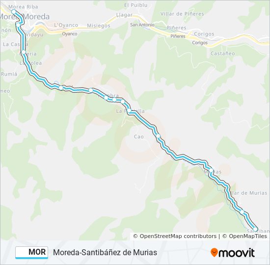 MOR bus Line Map