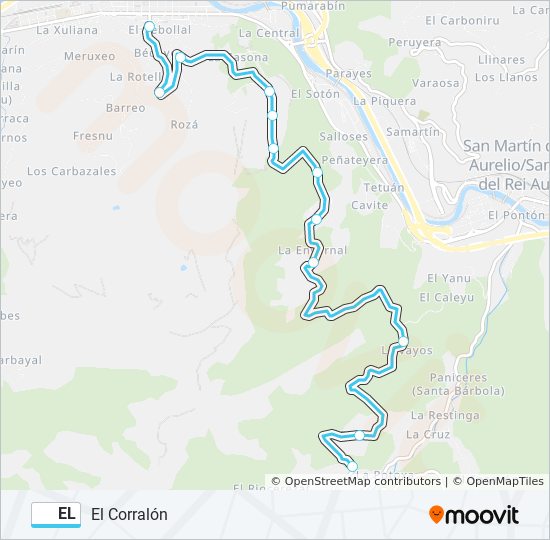 EL bus Line Map
