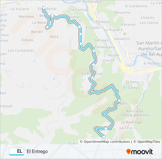 Mapa de EL de autobús