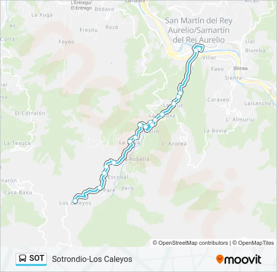 SOT Bus Line Map