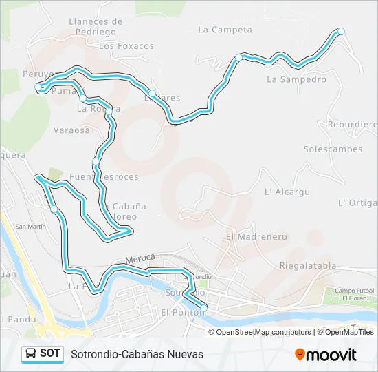 SOT Bus Line Map