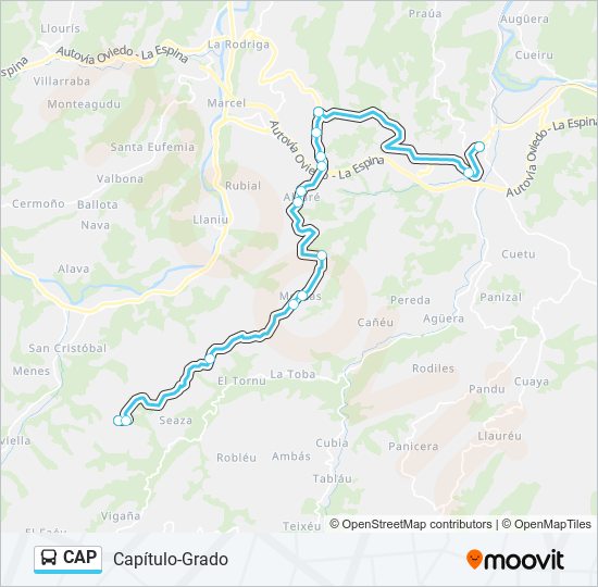 CAP bus Line Map