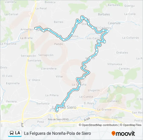 LA Bus Line Map