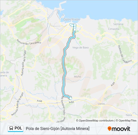 Mapa de POL de autobús