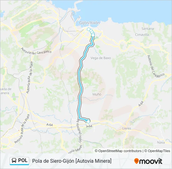 POL Bus Line Map