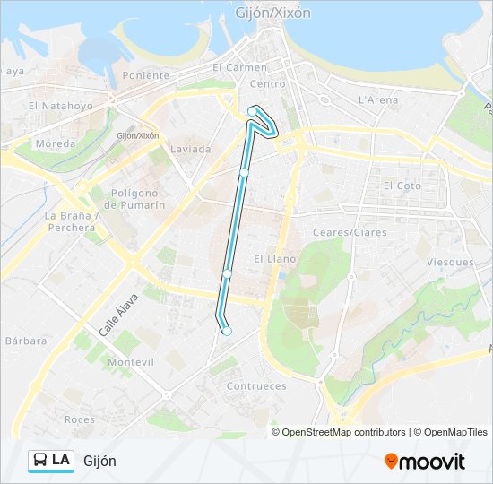 LA bus Line Map