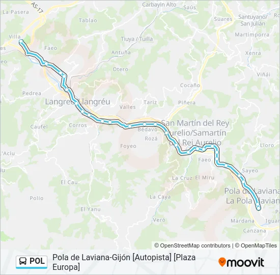 POL Bus Line Map