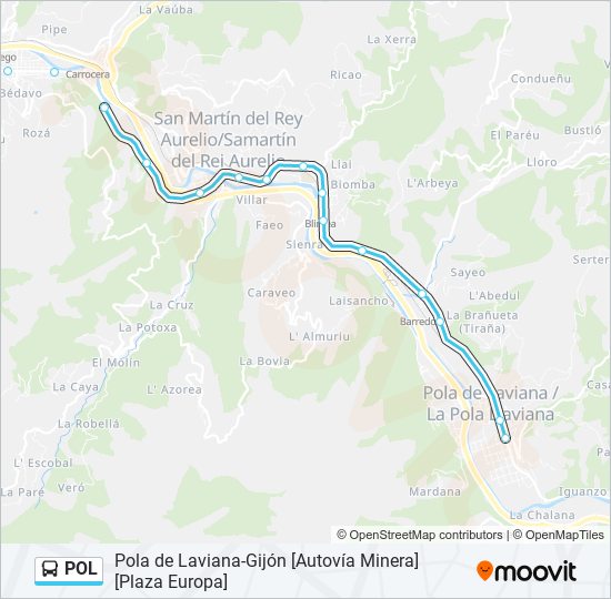 POL bus Line Map