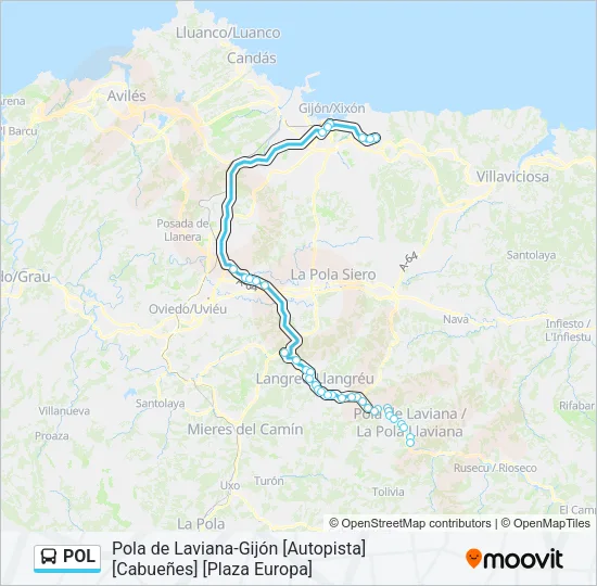 POL Bus Line Map