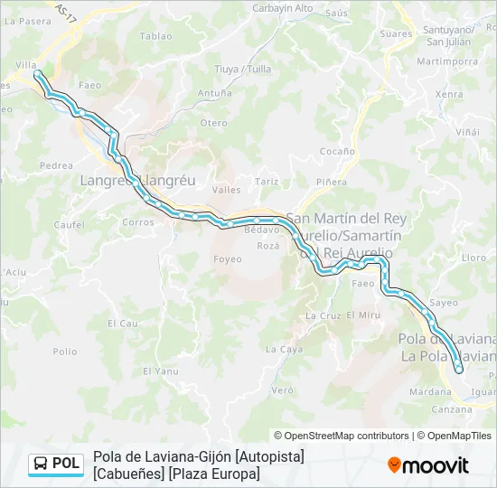 POL Bus Line Map