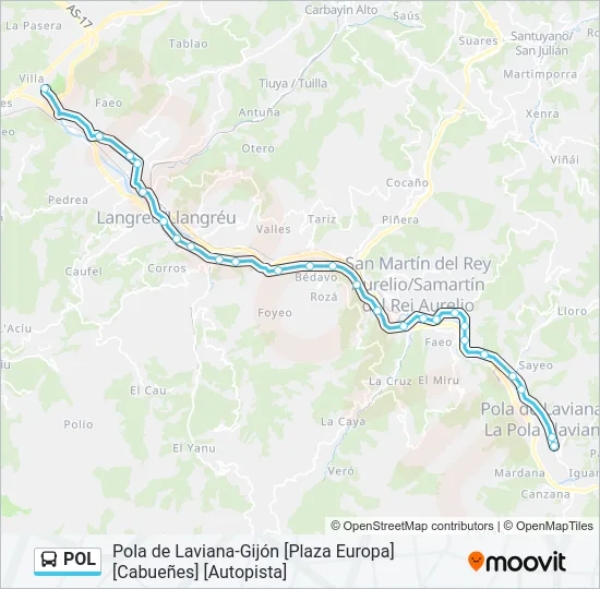 POL Bus Line Map