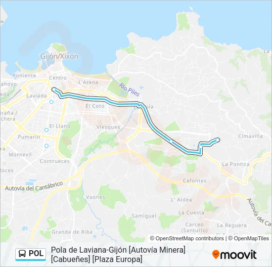POL Bus Line Map