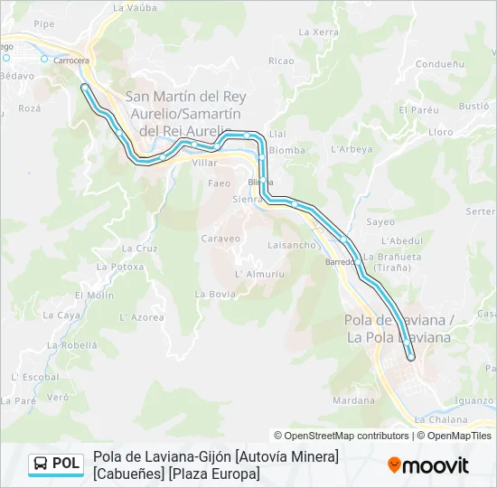 POL Bus Line Map