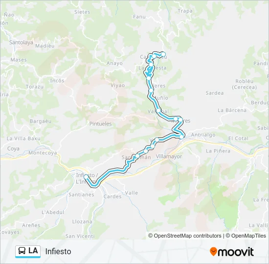 LA Bus Line Map