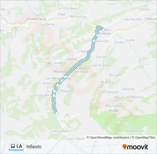 LA Bus Line Map