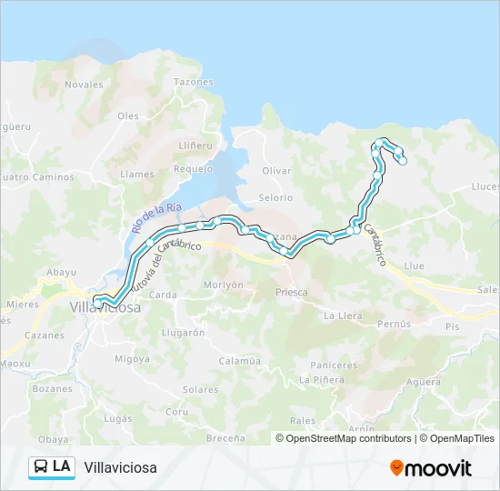LA Bus Line Map