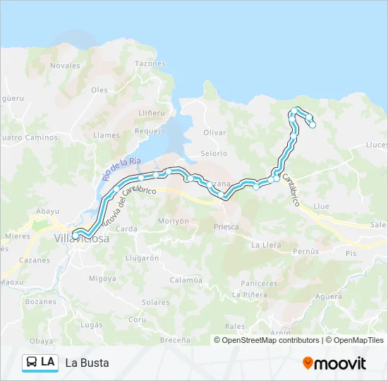 LA Bus Line Map
